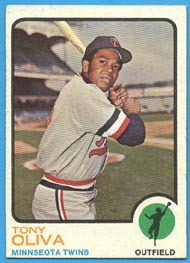 1973 Topps Baseball Cards      080      Tony Oliva UER